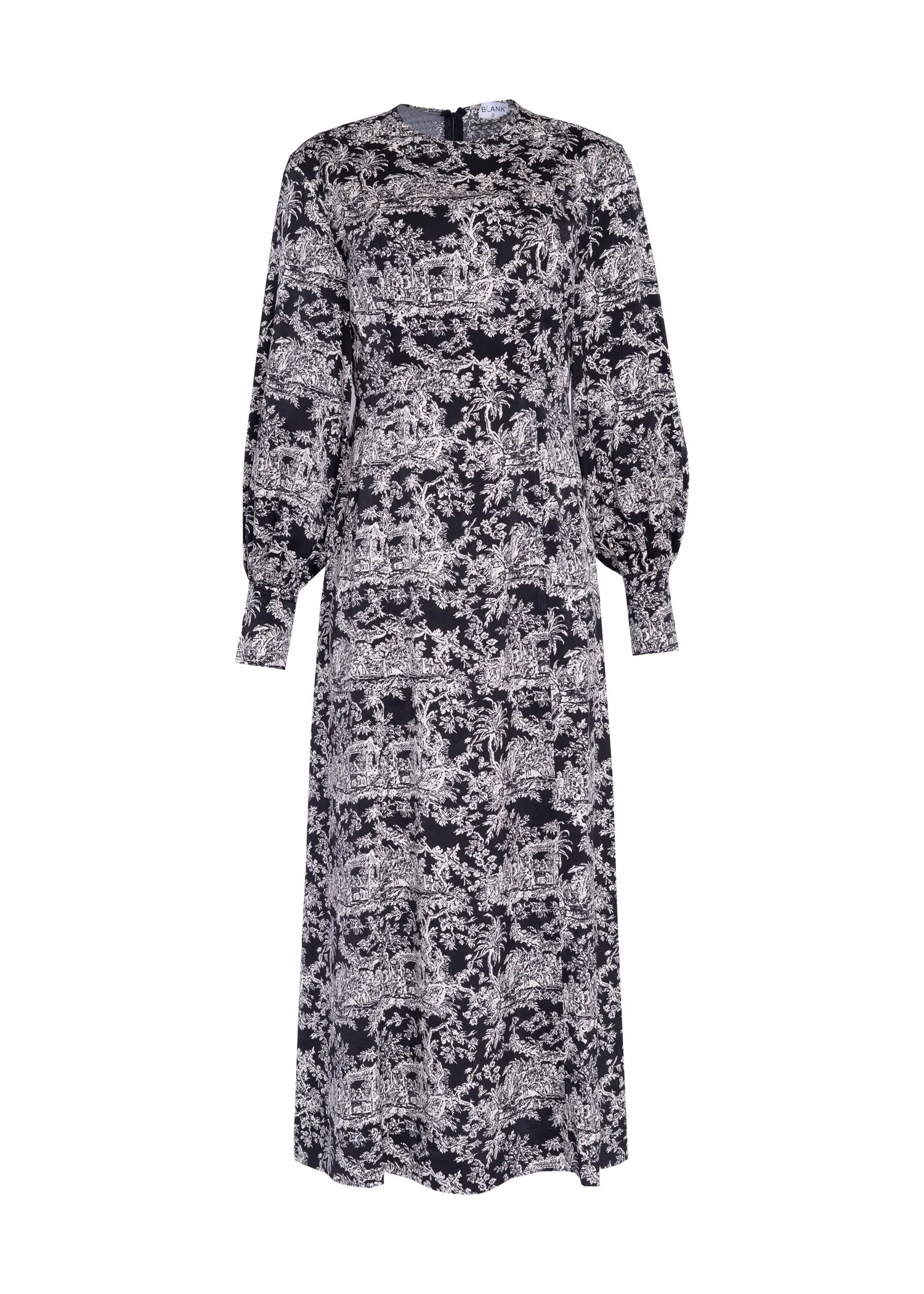 Black Toile Waisted Maxi