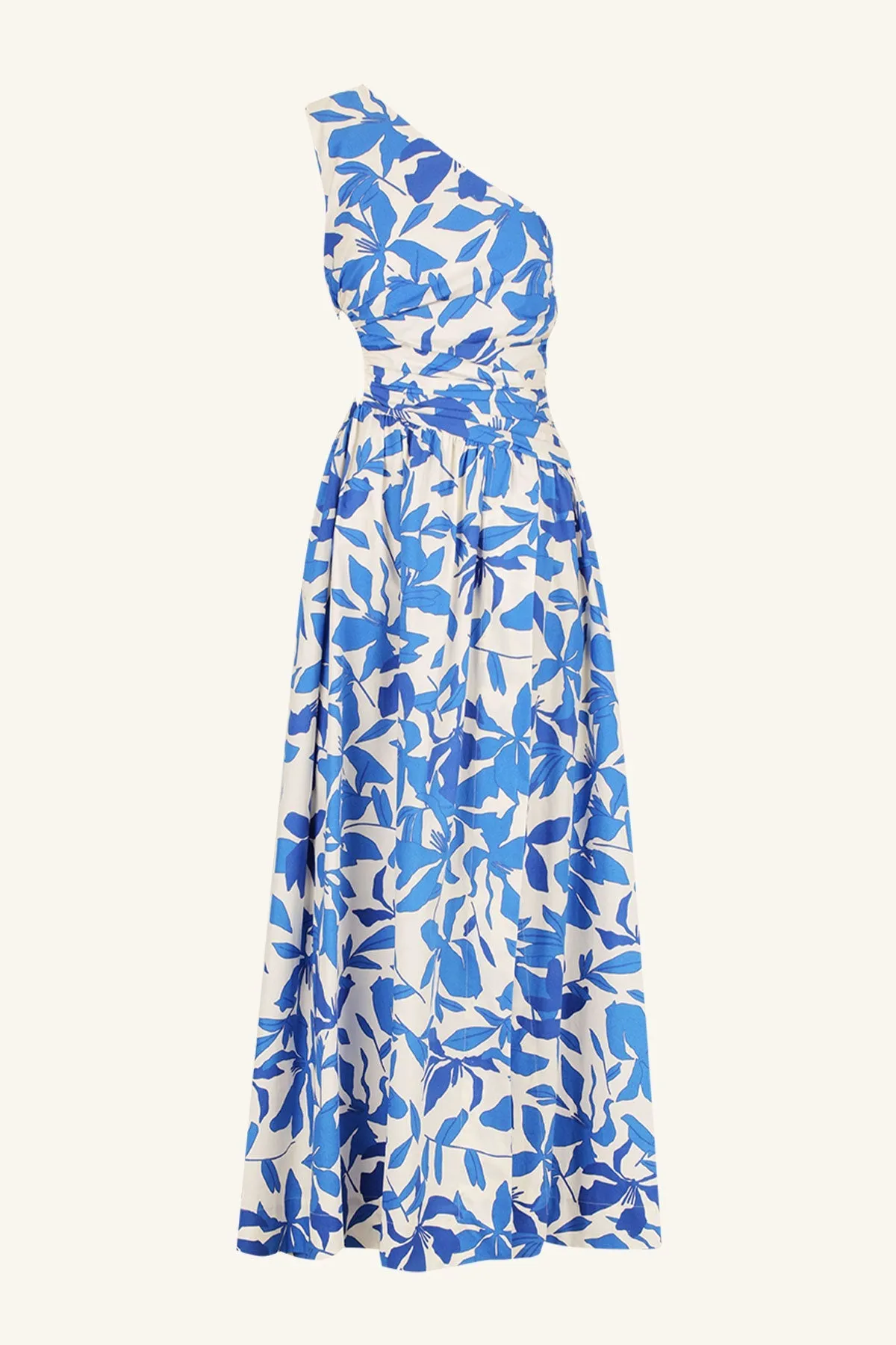 BLEUE ASYMMETRICAL CUT OUT MAXI DRESS