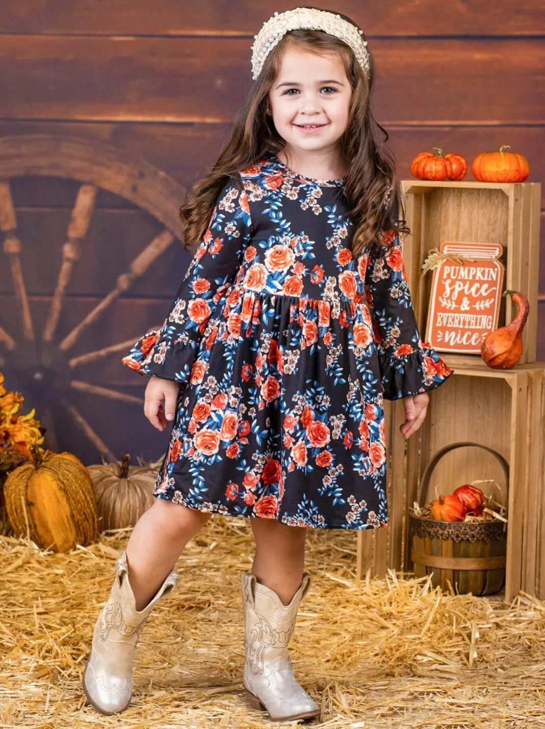 Bouquet Beauty Pleated Dress