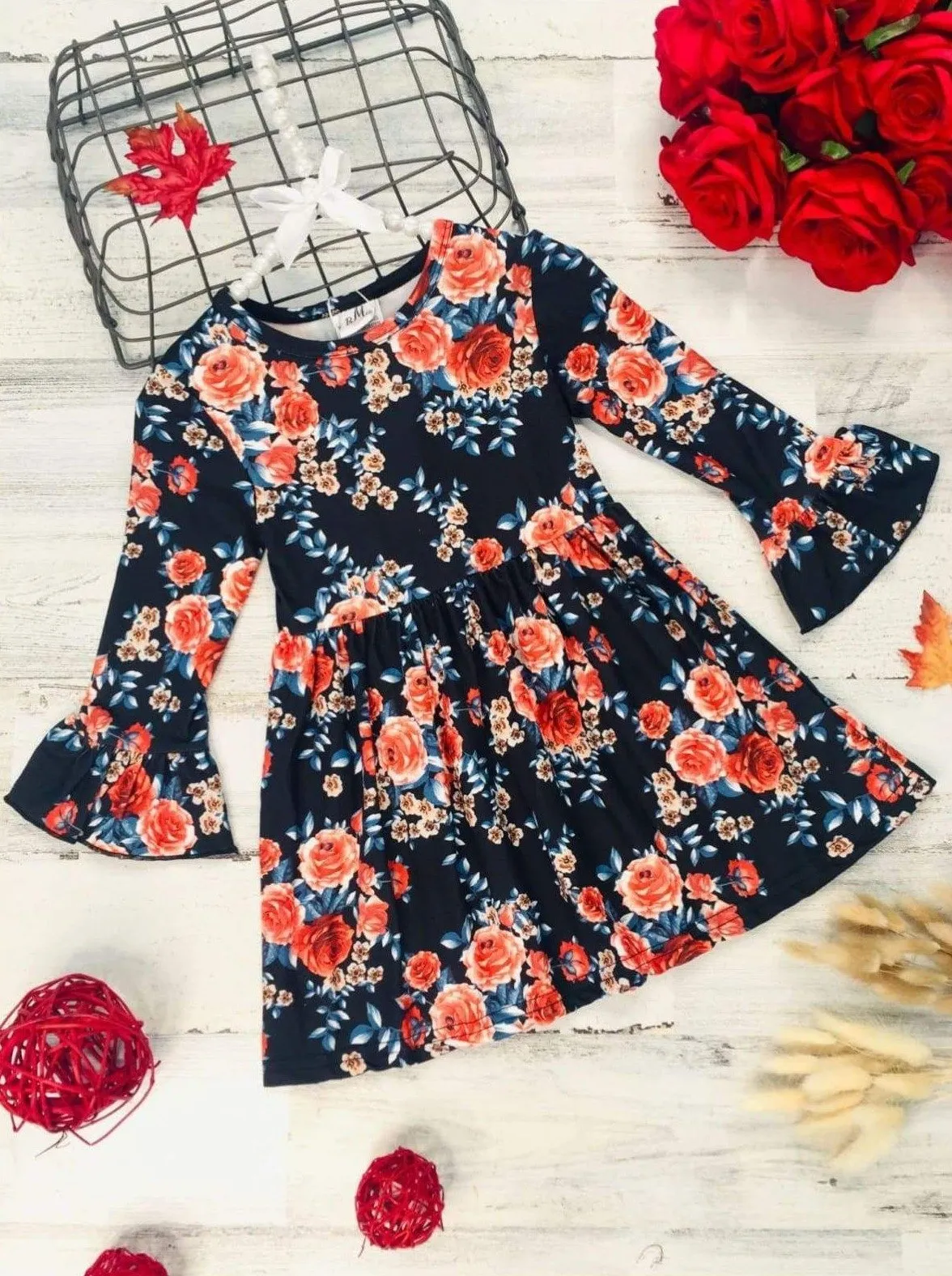 Bouquet Beauty Pleated Dress