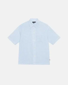 BOXY FLAT HEM SHIRT CRINKLED