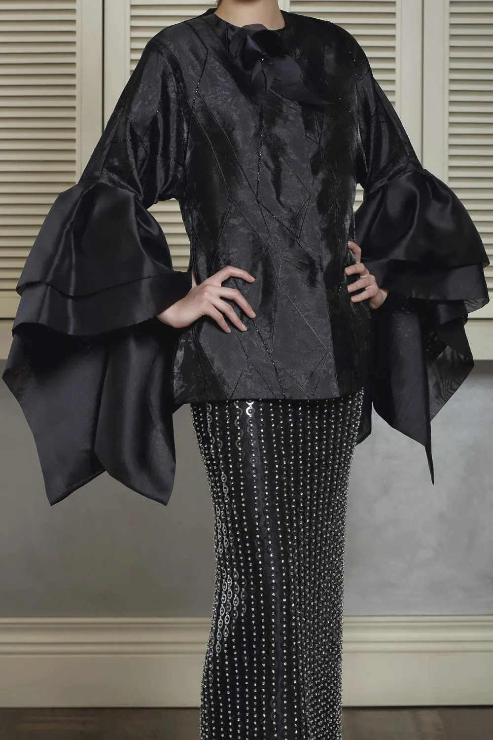Brocade Jacket & Embroidered Skirt