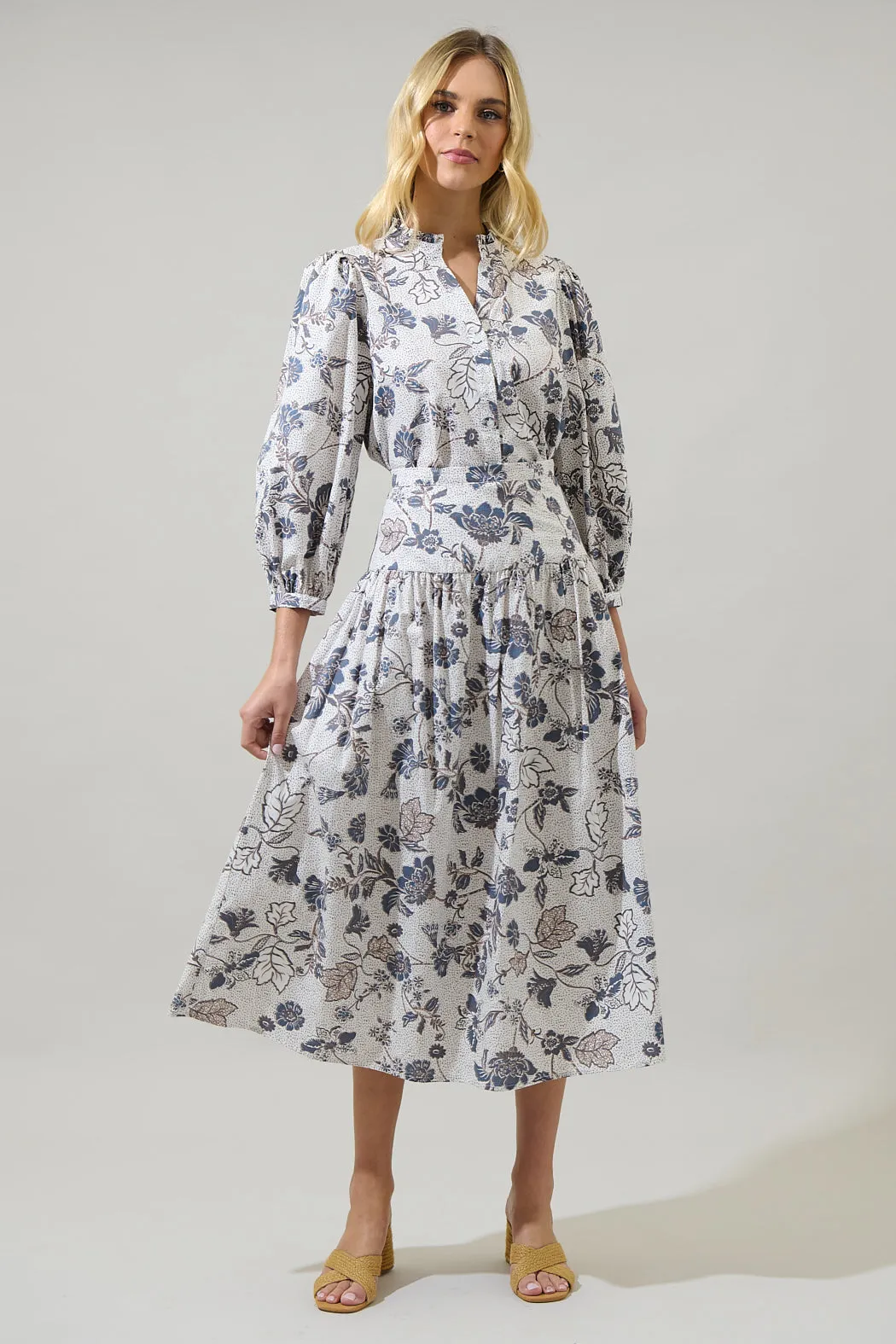 Bryony Floral Izzy Maxi A Line Skirt