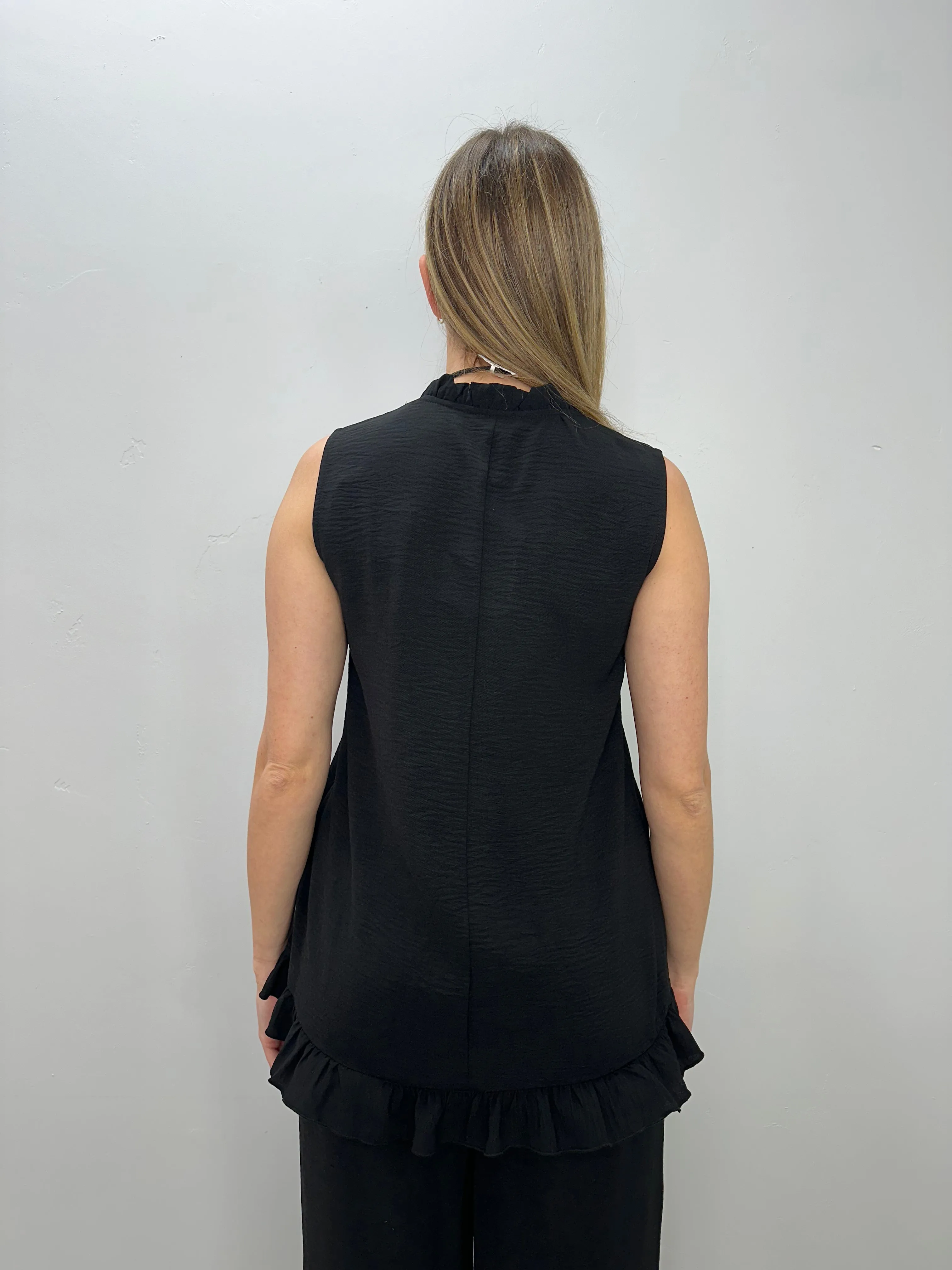 Button Down Black Top