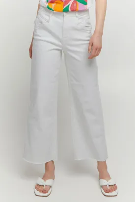 Byoung Bykato Wide Leg Jeans Off White