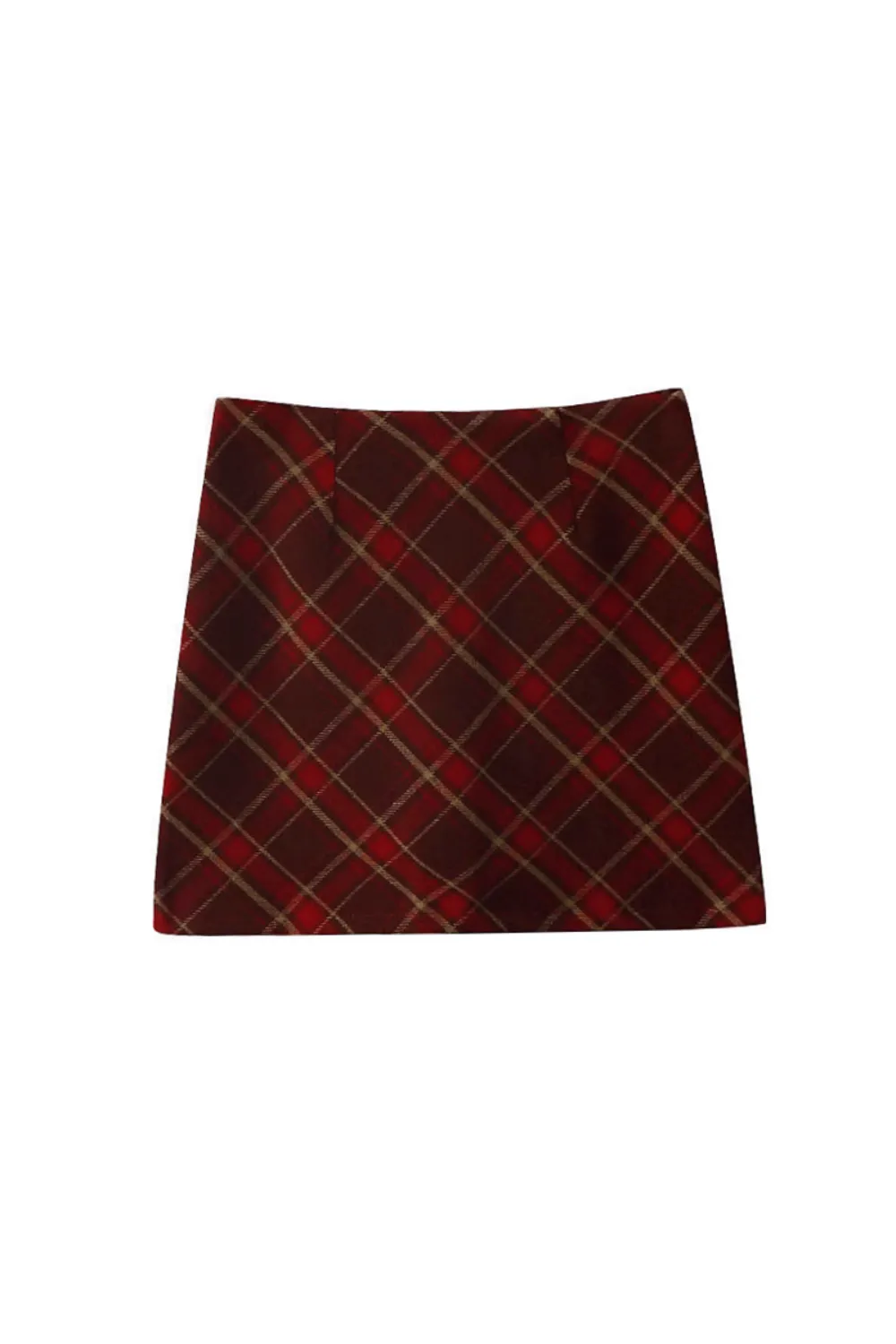 'Camila' High Waist Plaid Skirt (5 Colors)