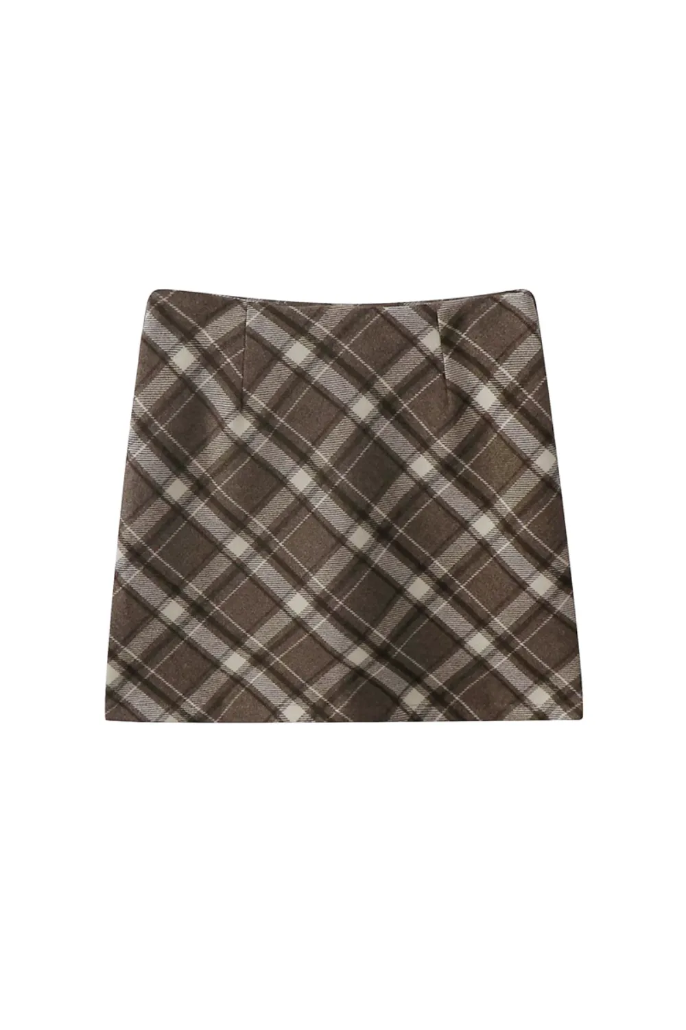 'Camila' High Waist Plaid Skirt (5 Colors)