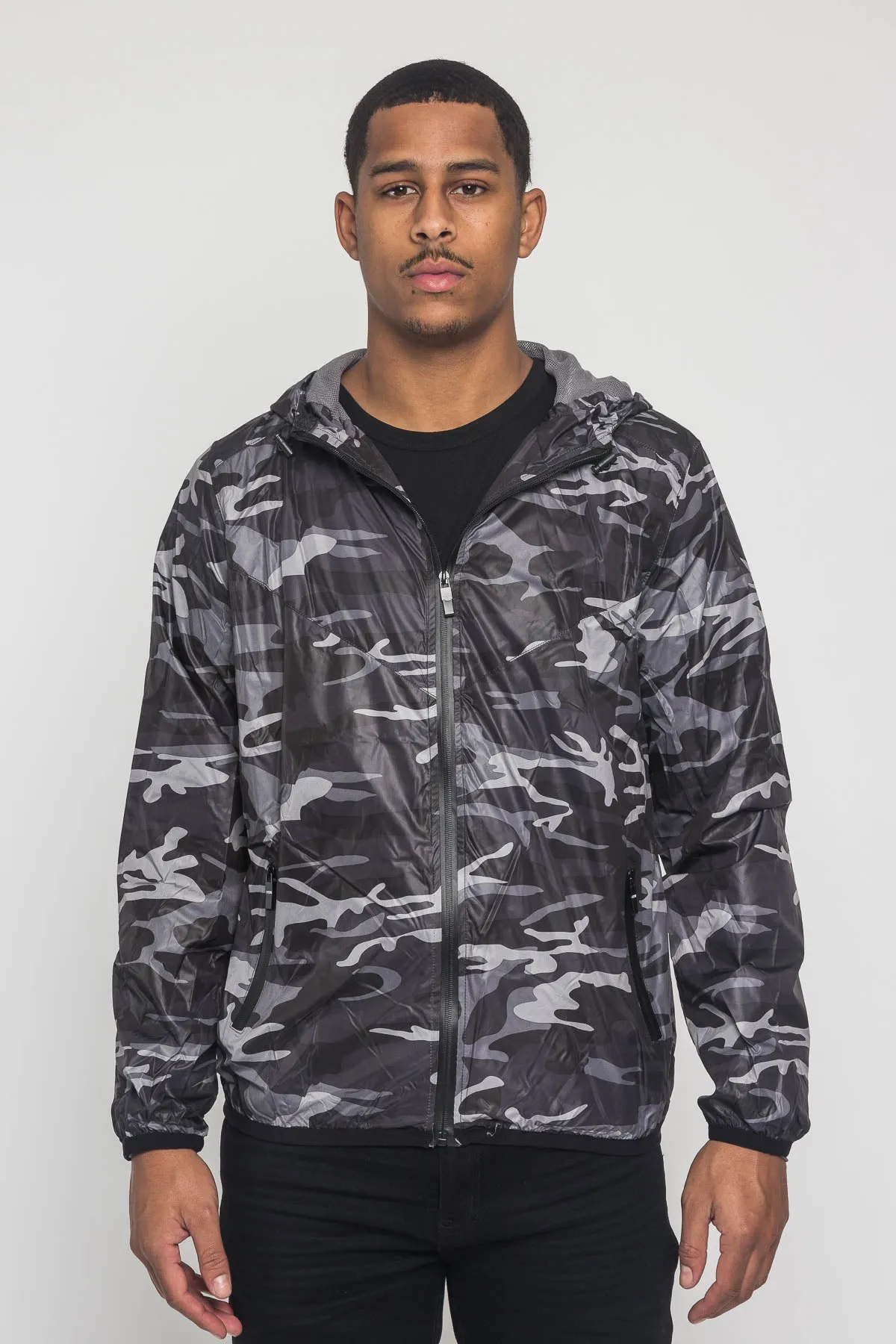 Camo Windbreaker Jacket