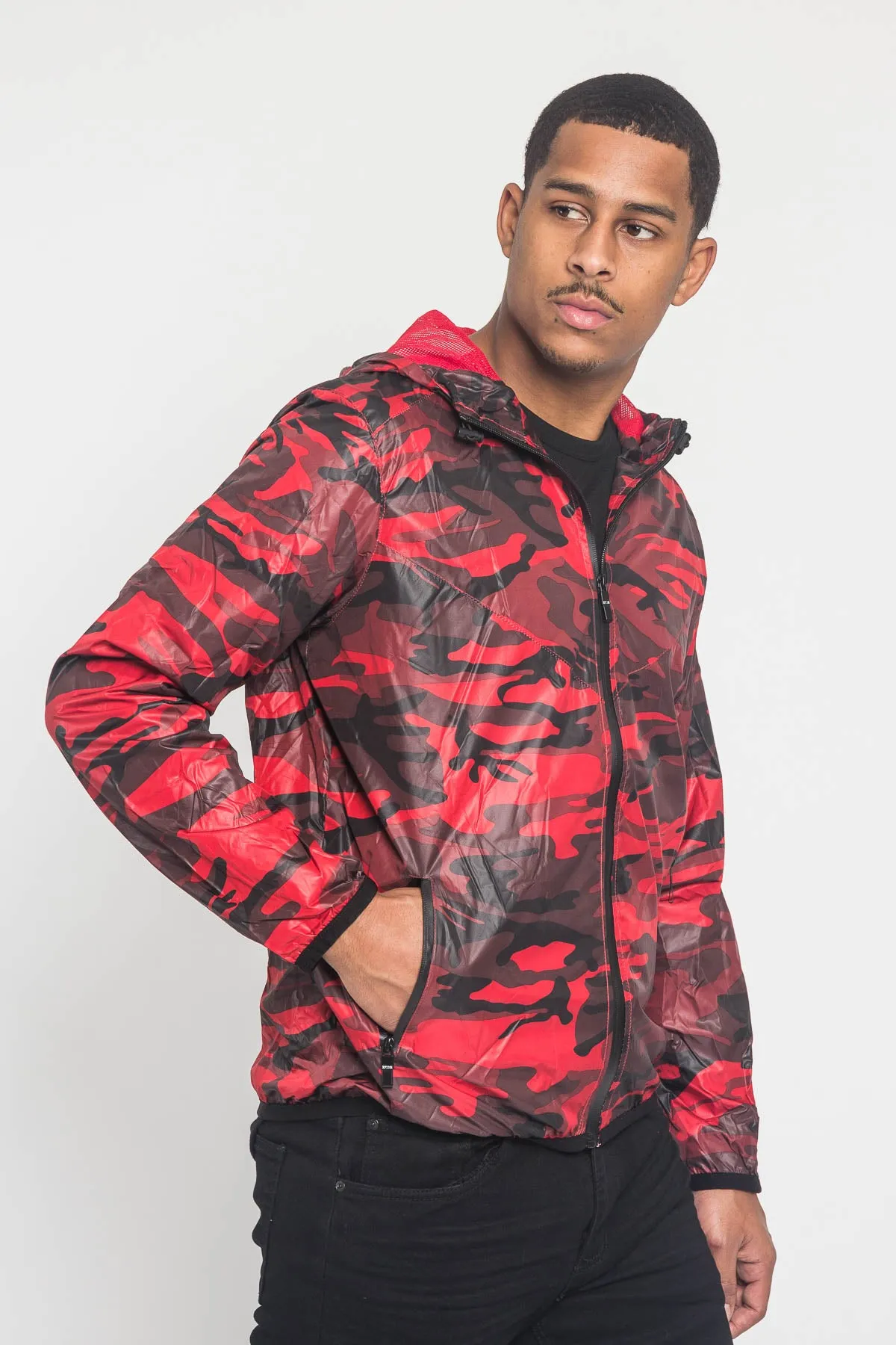 Camo Windbreaker Jacket