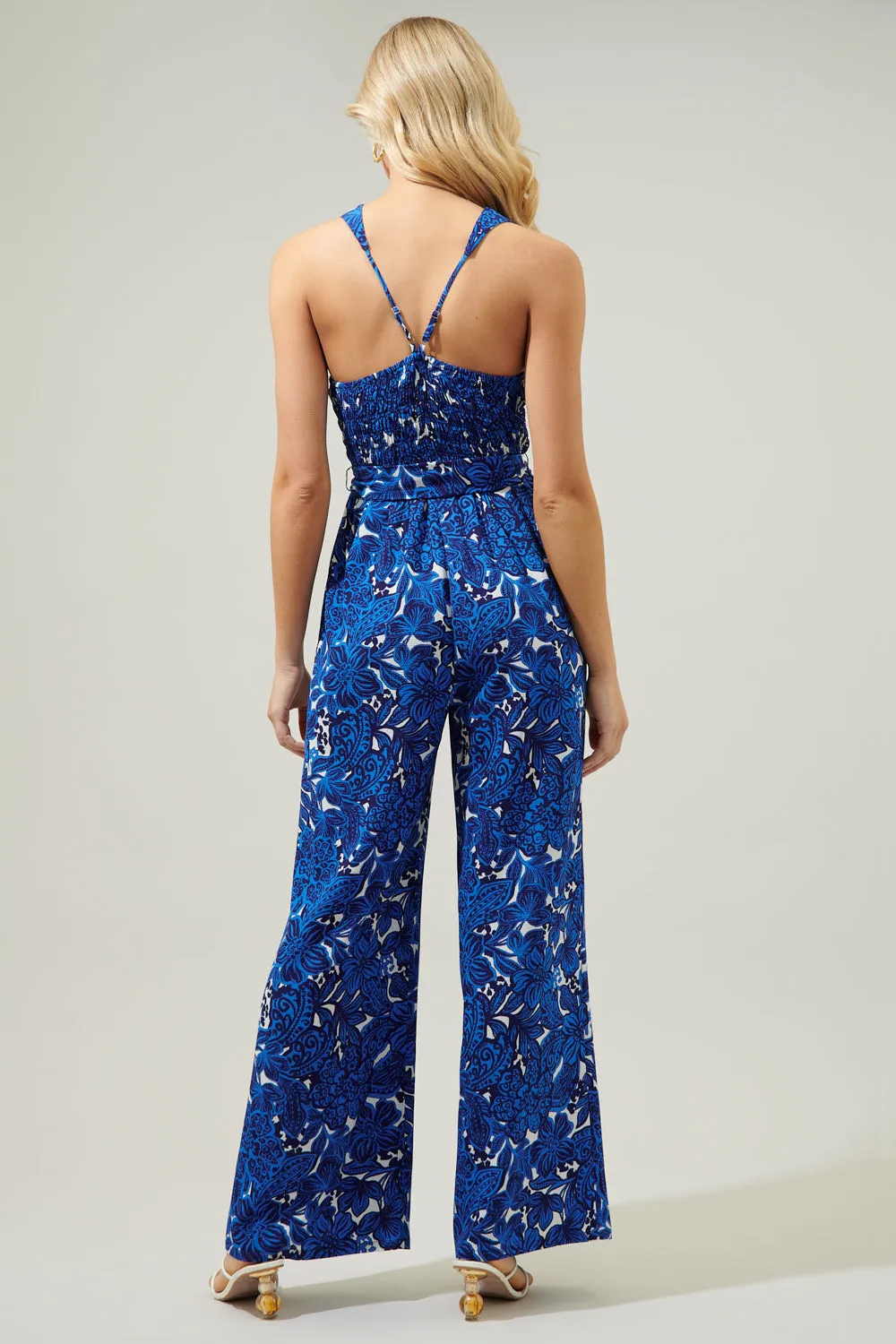 Caspian Floral Erie Racerback Jumpsuit