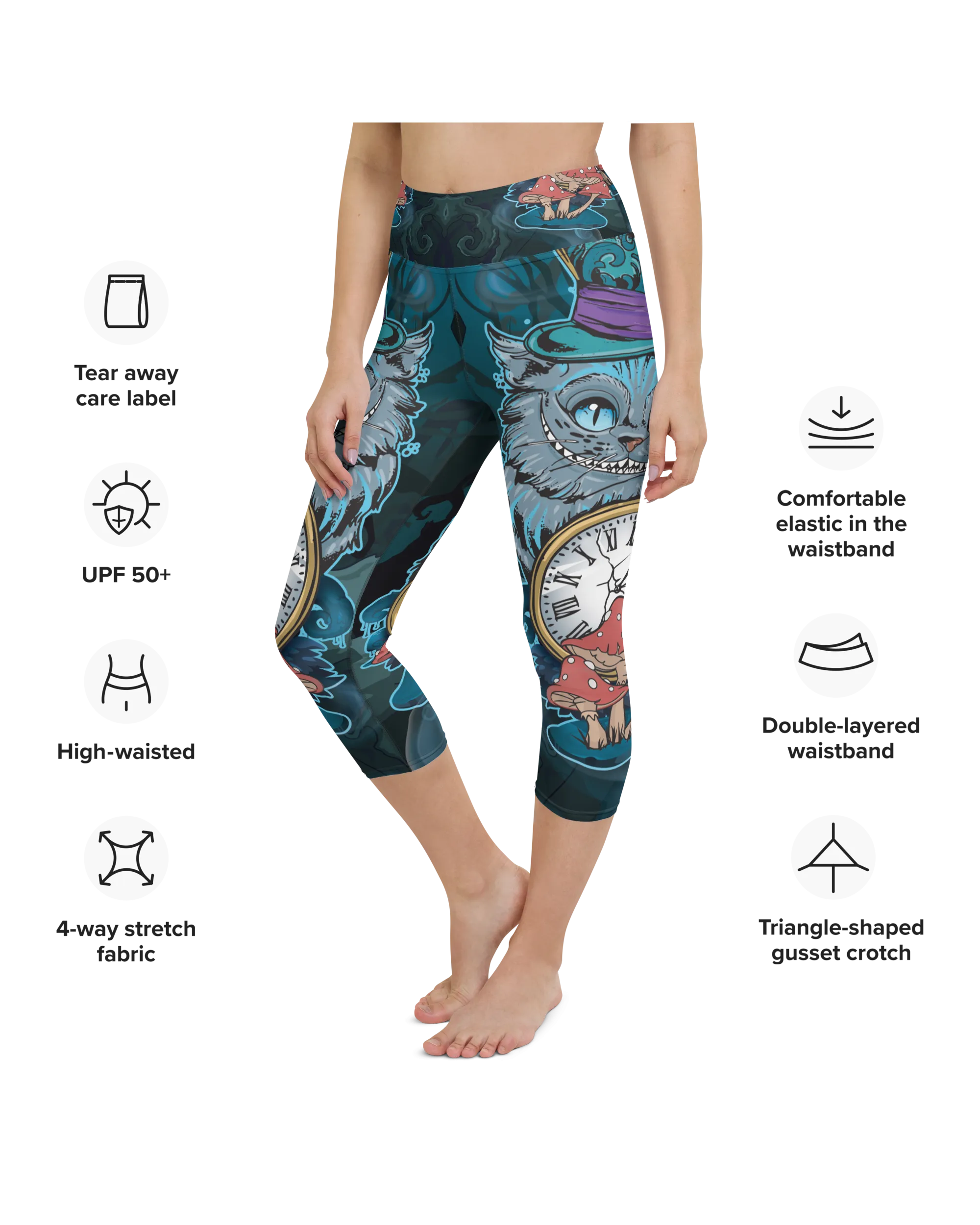 Cheshire Cat Yoga Capris