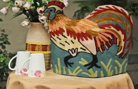 Chicken Style Kashmiri Hand Embroidered Tea Cosy 12"