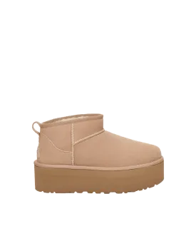 Classic Ultra Mini Platform Boot - Cream