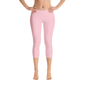 Cotton Candy Pink Capri Leggings