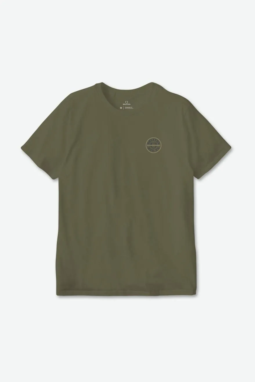 CREST S/S TEE OLIVE