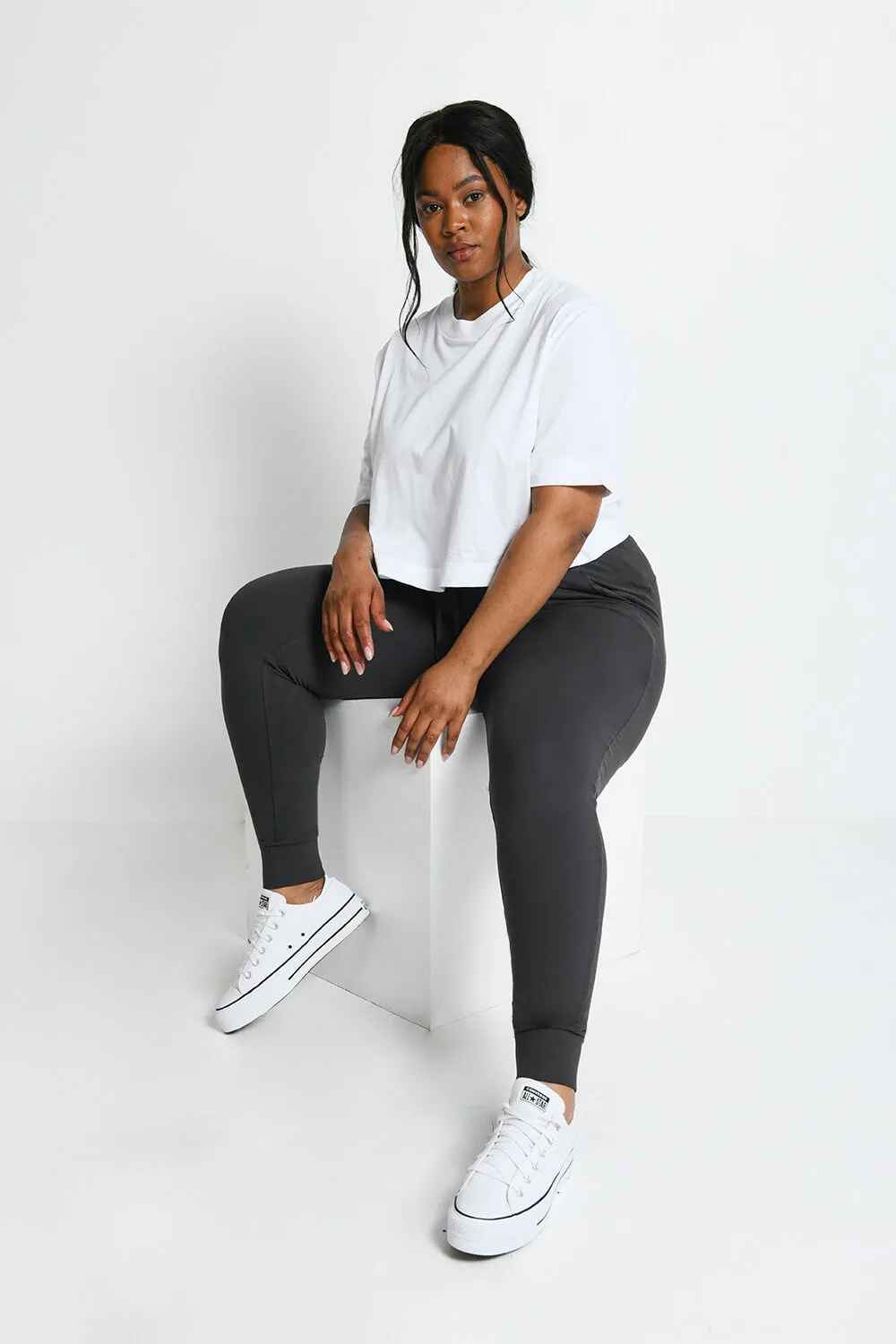 Curve Recharge High Waisted Joggers - Odyssey Grey