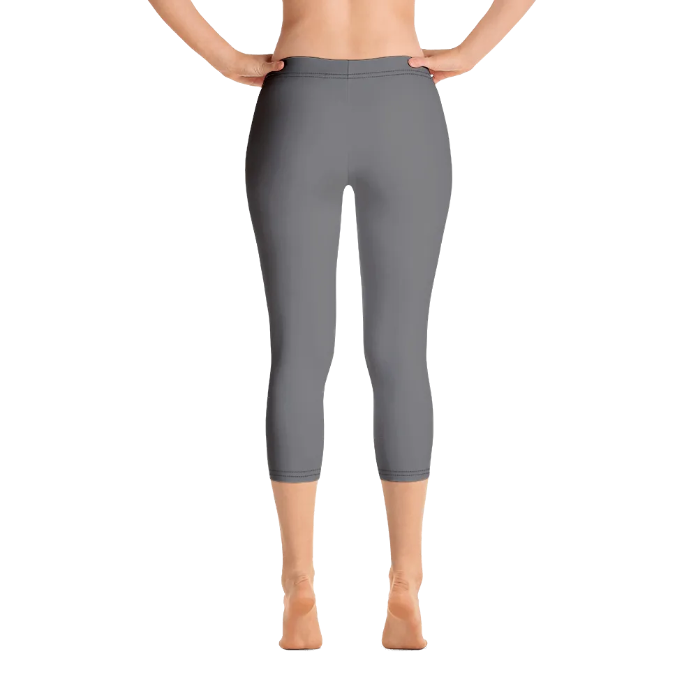 Dark Gray Capri Leggings