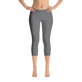 Dark Gray Capri Leggings
