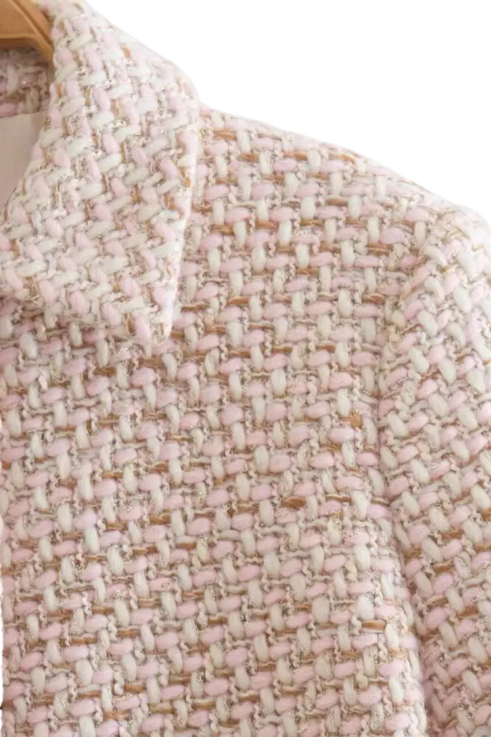 'Darla' Tweed-Knit Long Sleeved Jacket
