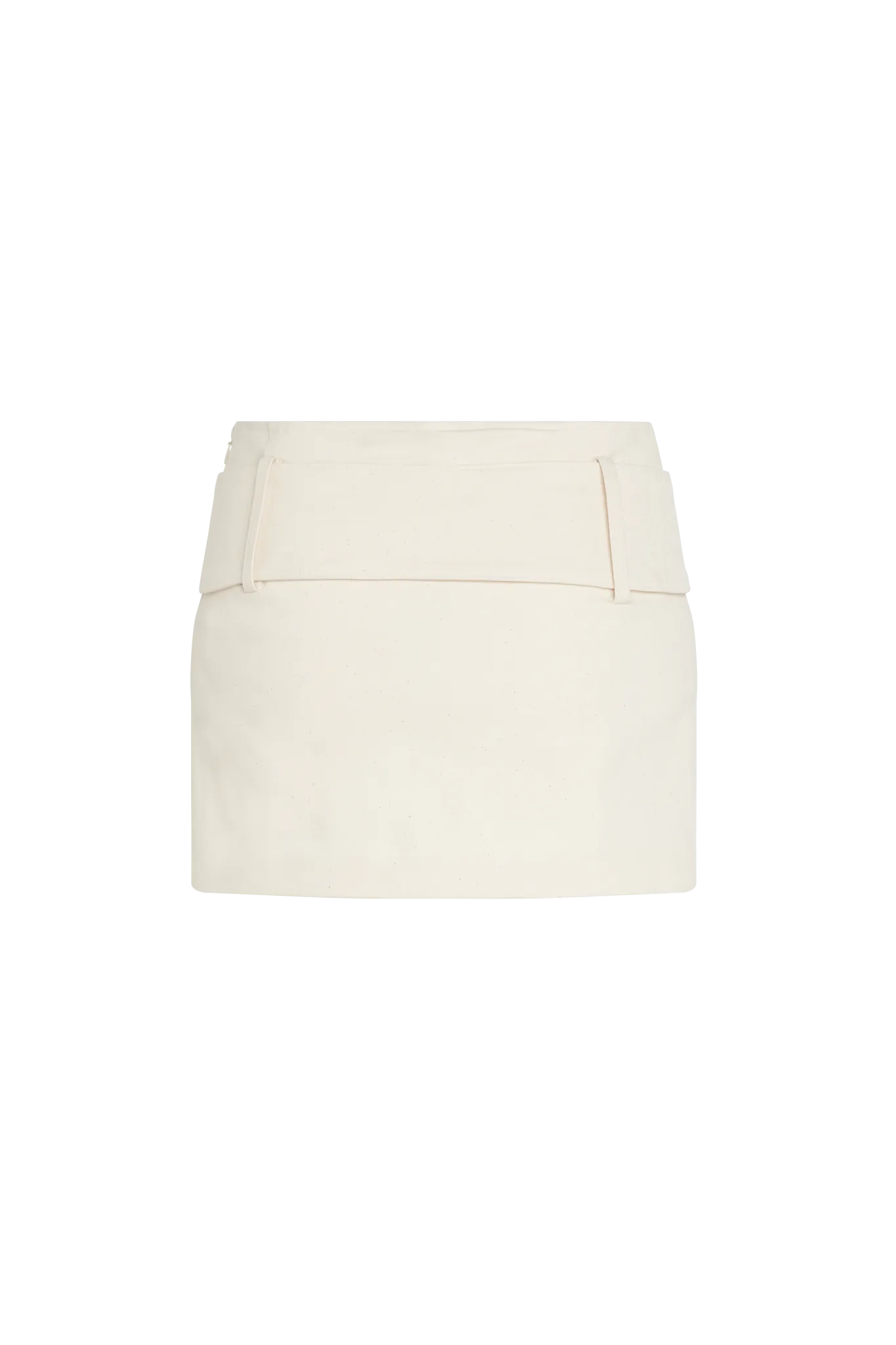 DENIM MINI SKIRT CREAM