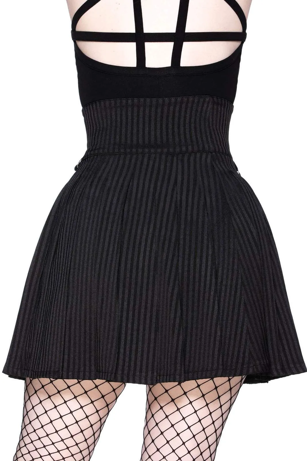 Devil in Disguise Pinstriped Skirt