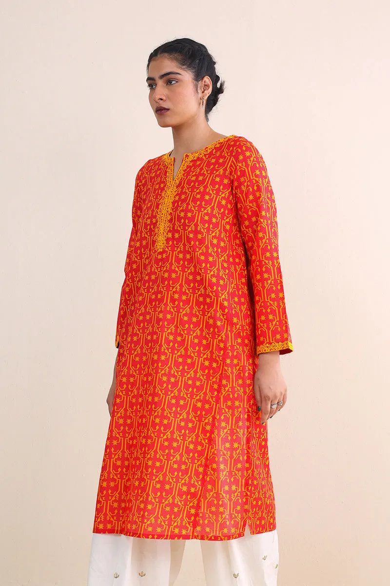 Dhakai A-line Kurta
