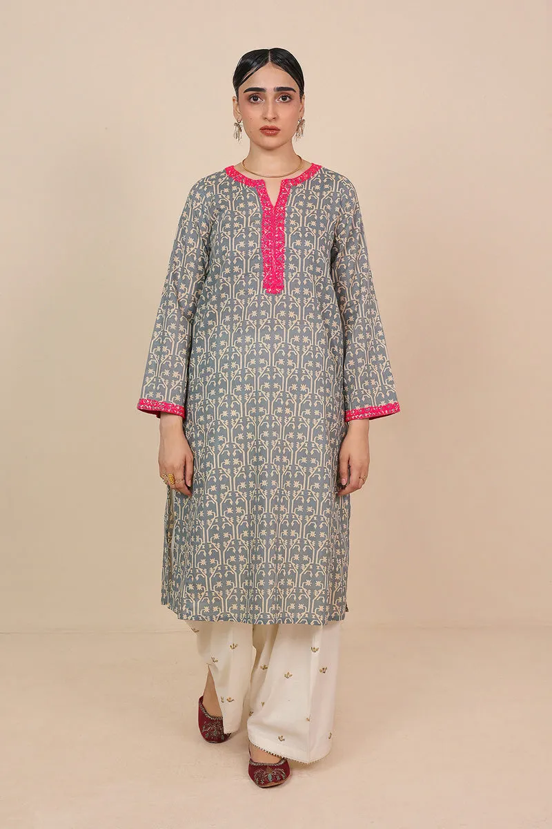 Dhakai A-line Kurta