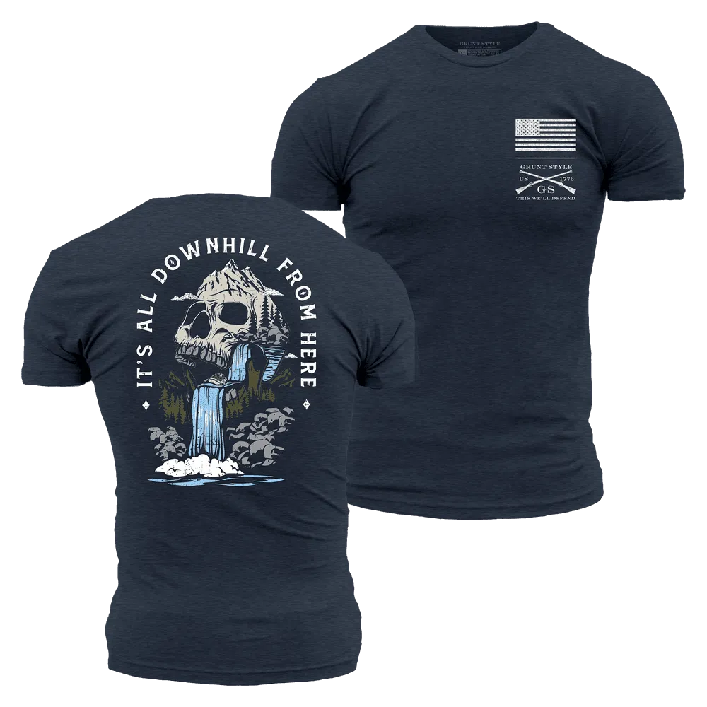 Downhill T-Shirt - Midnight Navy