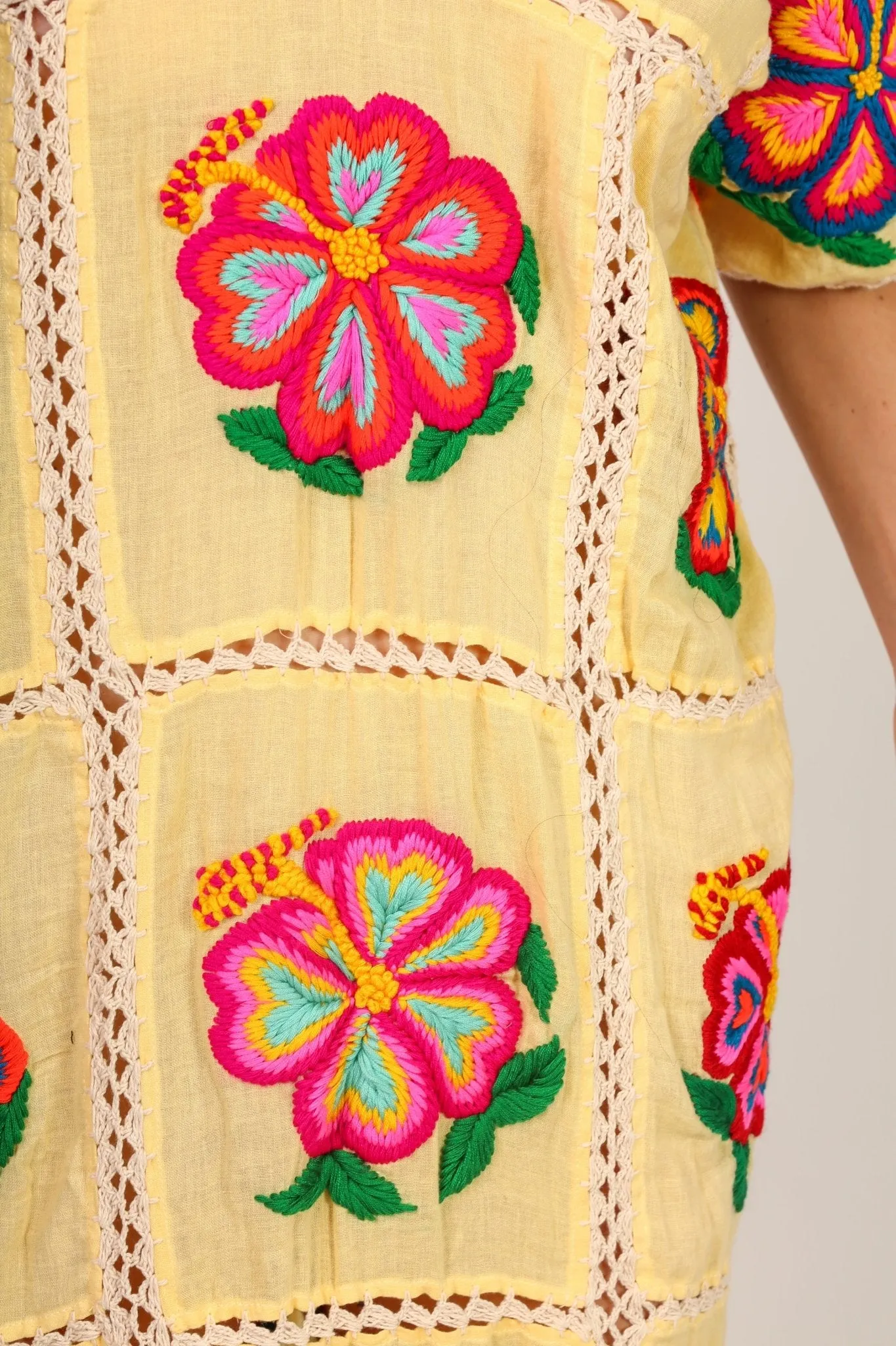 EMBROIDERED KAFTAN DRESS JOSIN