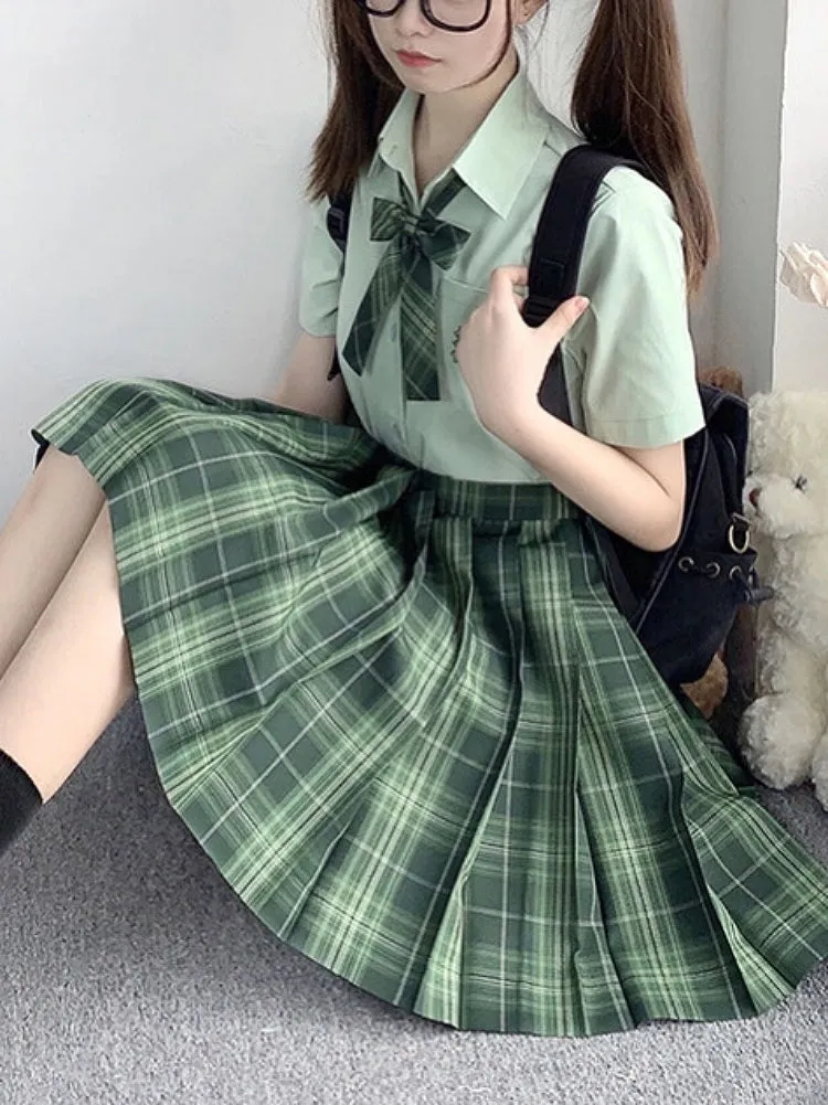 Emerald Silver Tinsel JK Uniform Skirts