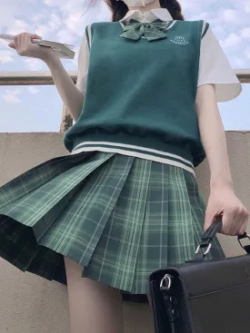 Emerald Silver Tinsel JK Uniform Skirts