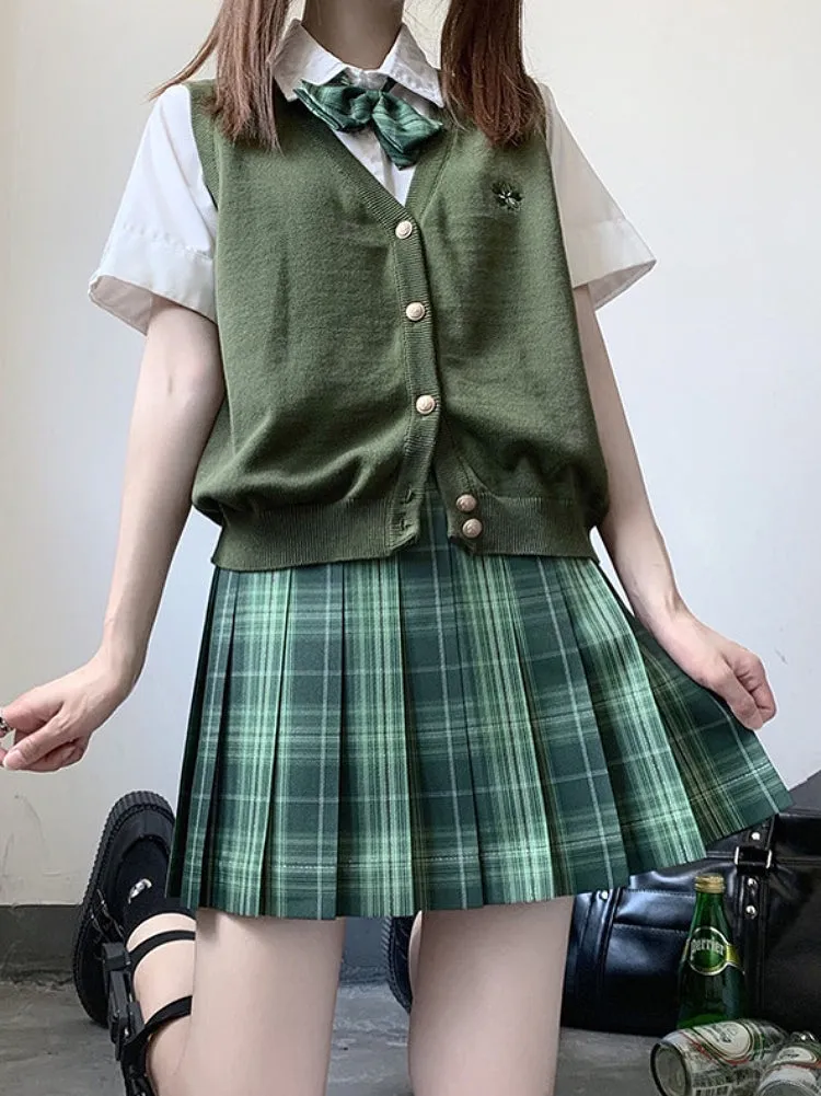 Emerald Silver Tinsel JK Uniform Skirts