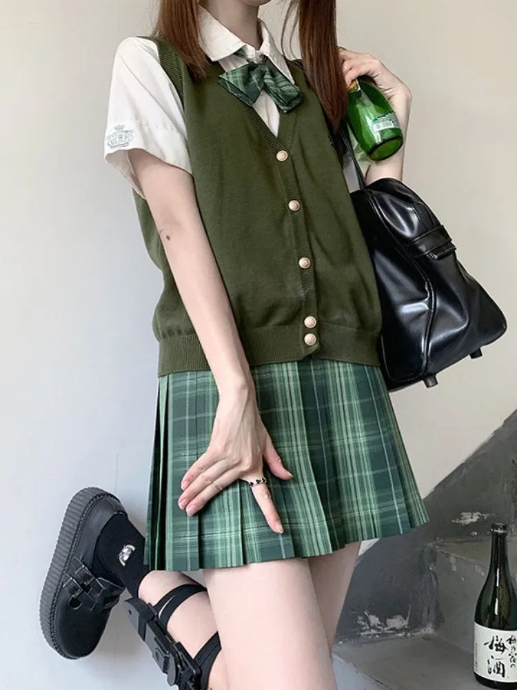 Emerald Silver Tinsel JK Uniform Skirts