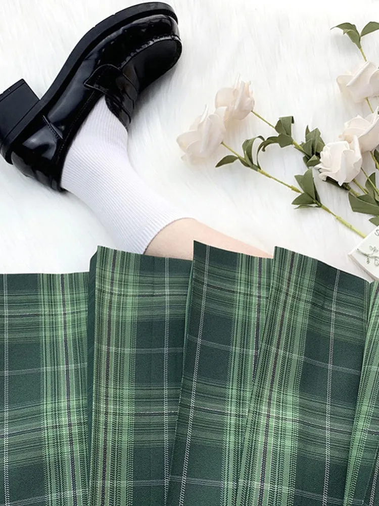 Emerald Silver Tinsel JK Uniform Skirts