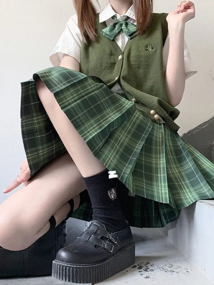 Emerald Silver Tinsel JK Uniform Skirts