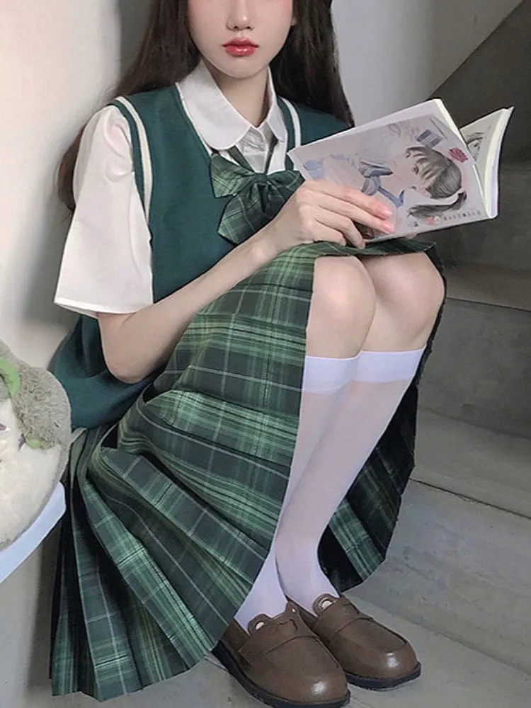 Emerald Silver Tinsel JK Uniform Skirts