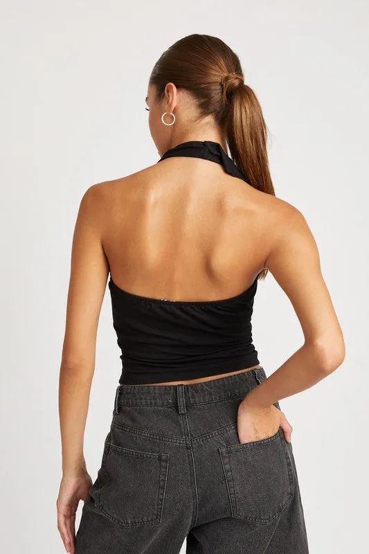 Feeling Ruffled Halter Top