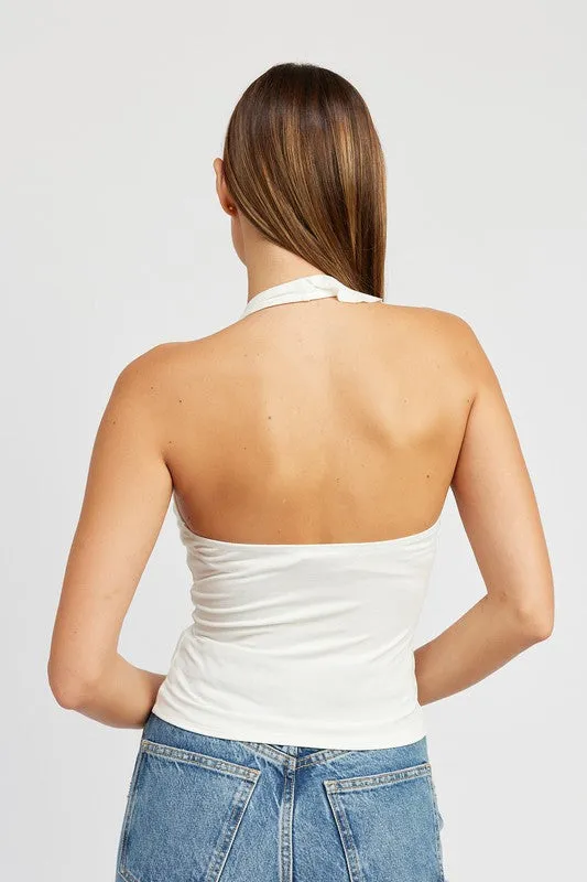 Feeling Ruffled Halter Top