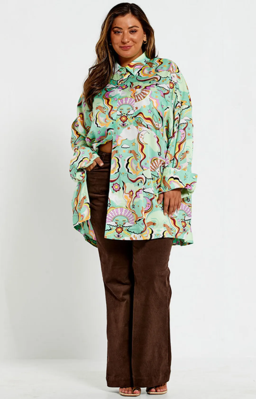 Festival Oversized Shirt - Psychedelic