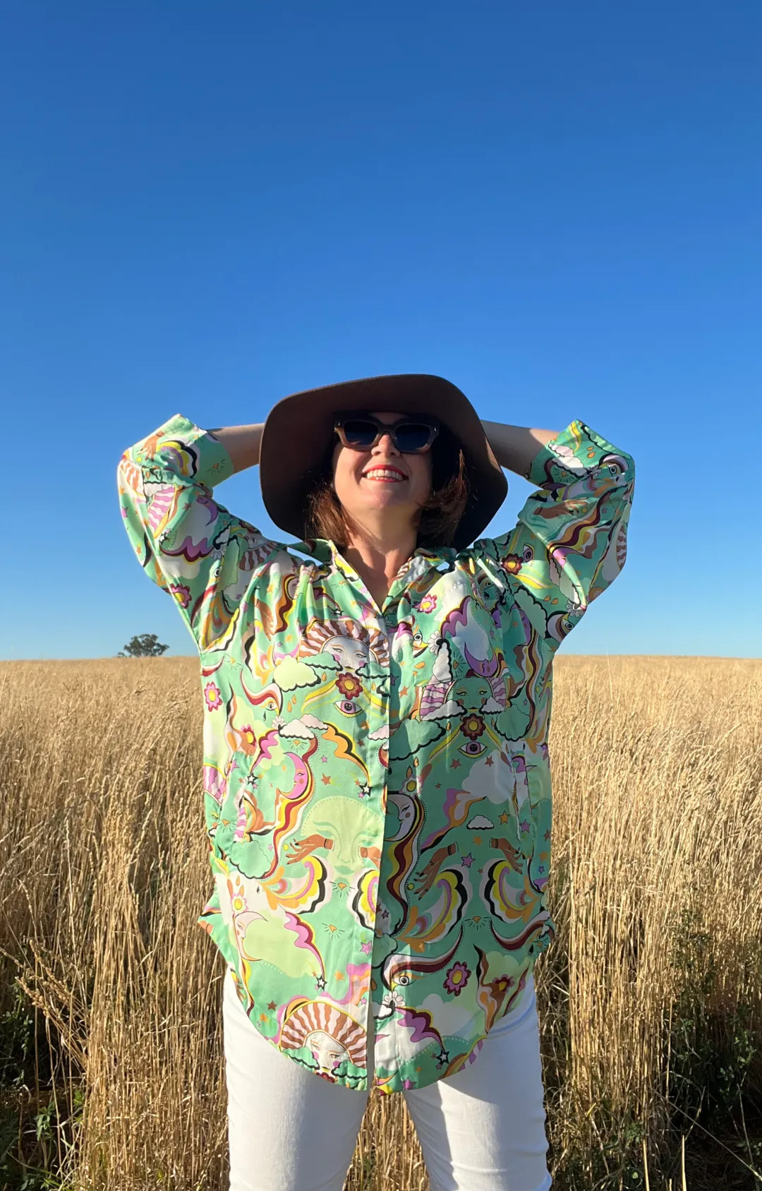 Festival Oversized Shirt - Psychedelic