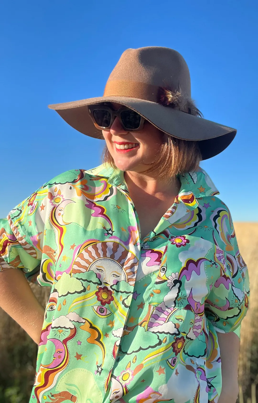 Festival Oversized Shirt - Psychedelic