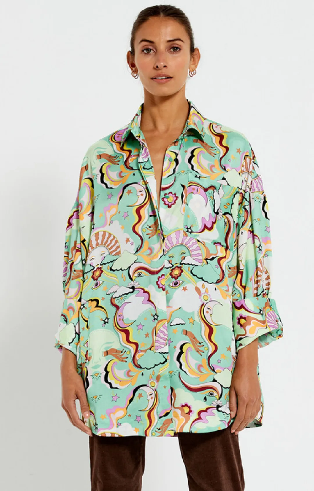 Festival Oversized Shirt - Psychedelic