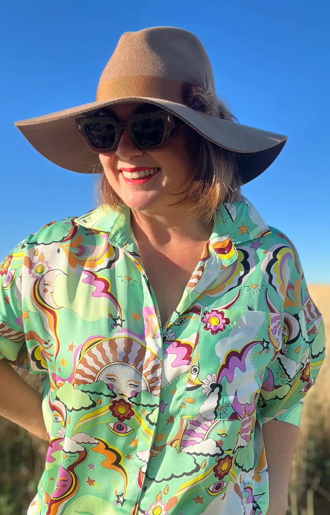 Festival Oversized Shirt - Psychedelic
