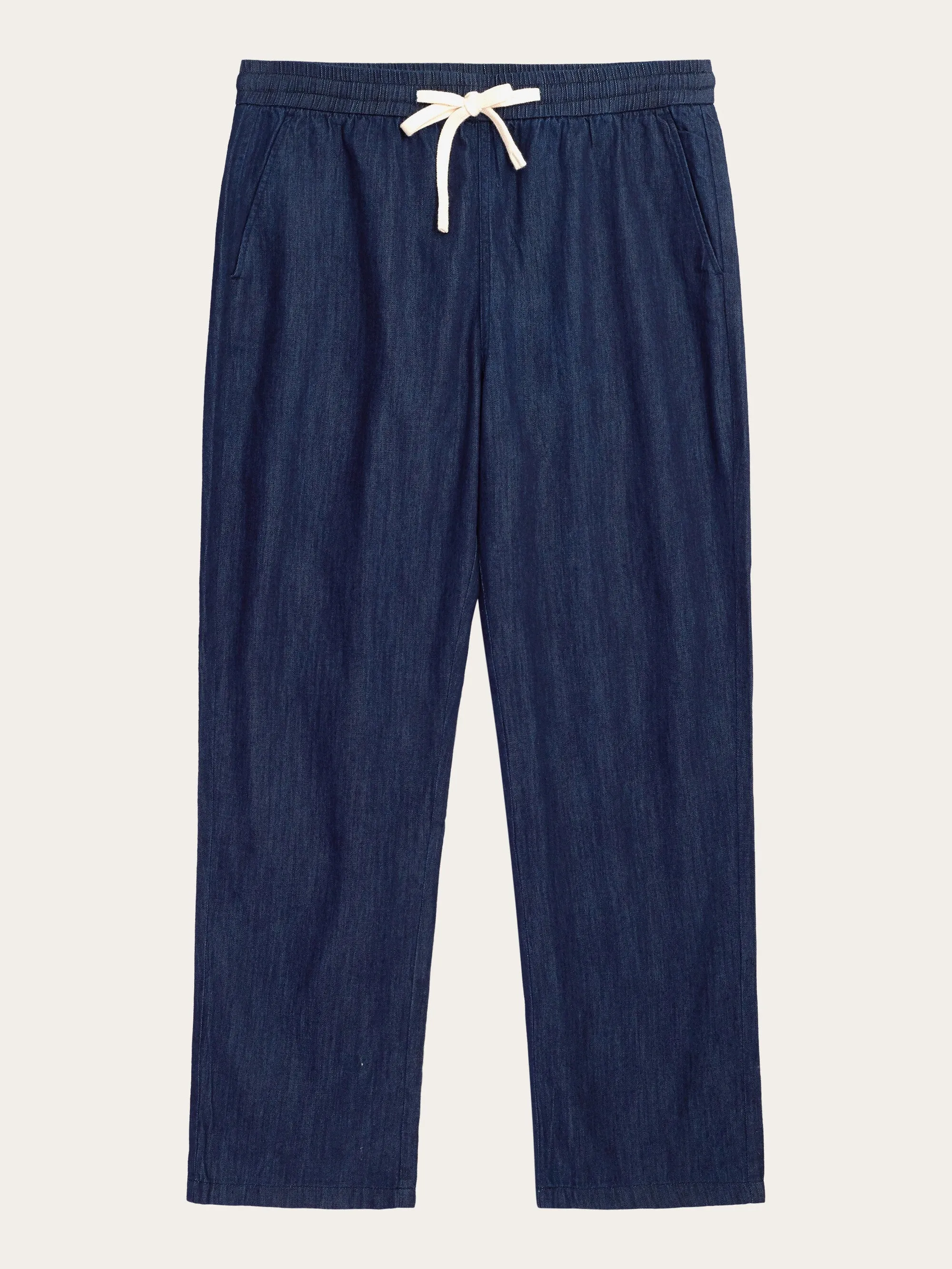 Classic Indigo FIG Loose Denim Pants - GOTS Certified and Vegan Friendly