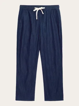 Classic Indigo FIG Loose Denim Pants - GOTS Certified and Vegan Friendly