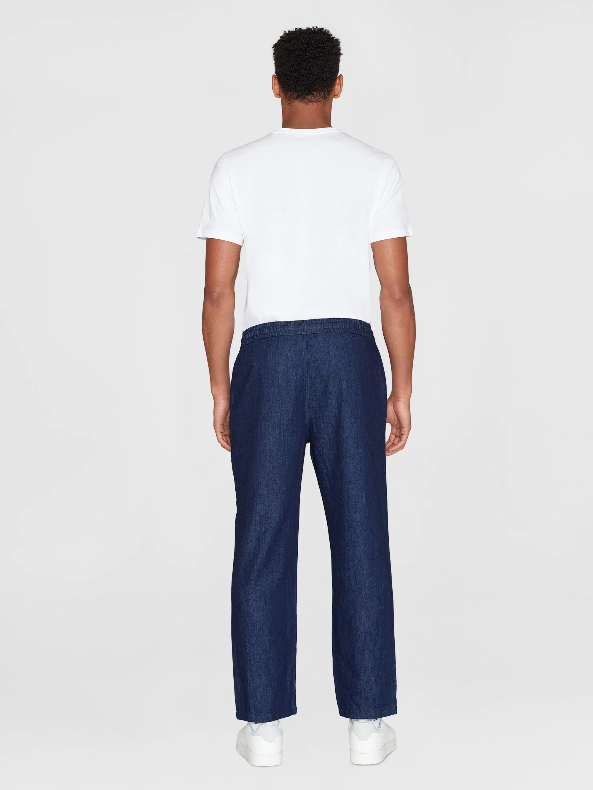 Classic Indigo FIG Loose Denim Pants - GOTS Certified and Vegan Friendly