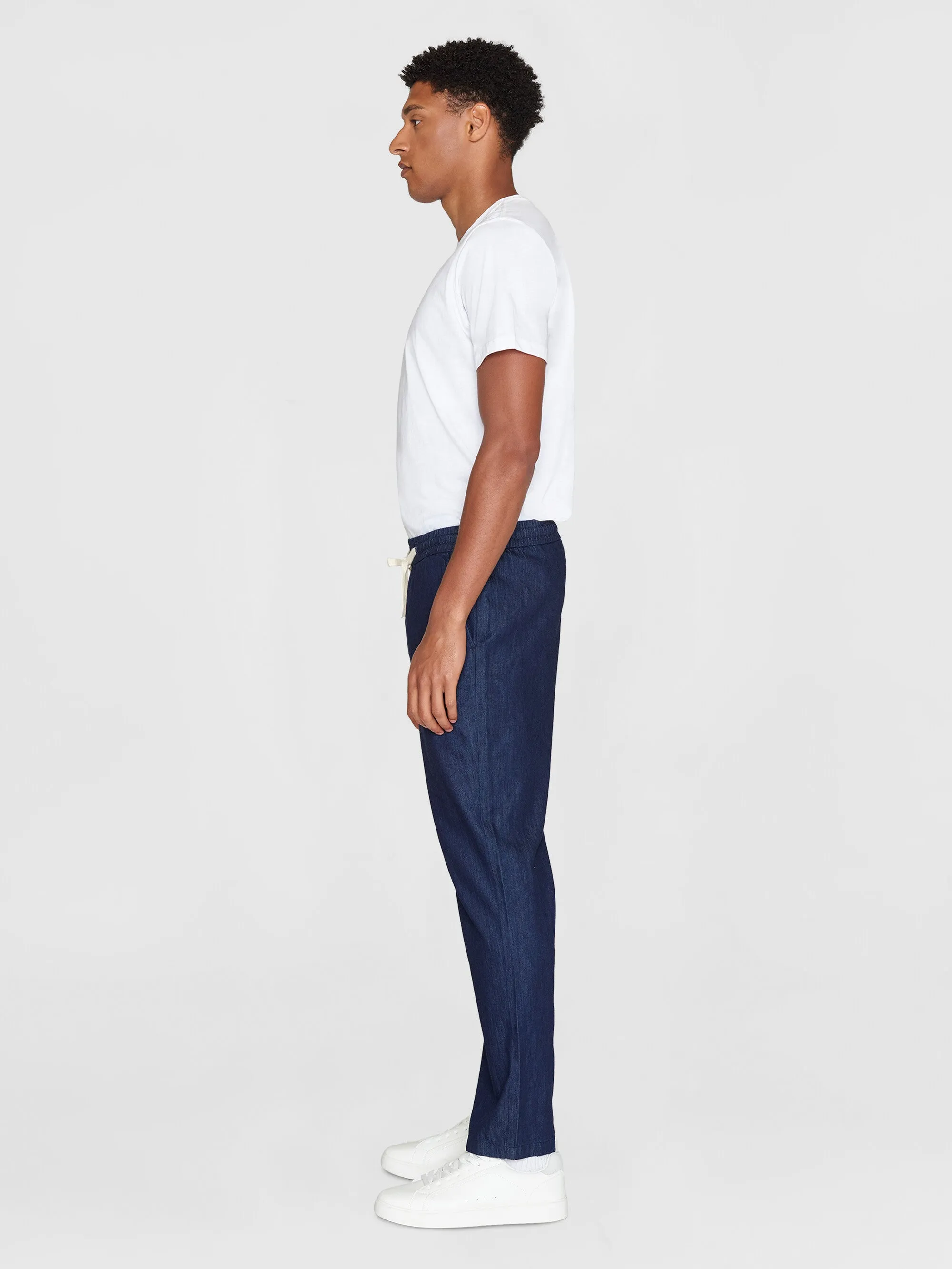 Classic Indigo FIG Loose Denim Pants - GOTS Certified and Vegan Friendly