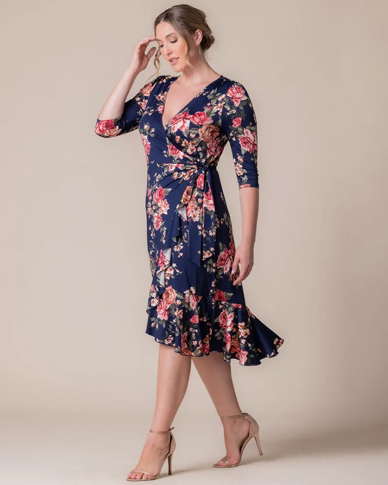 Flirty Flounce Wrap Dress
