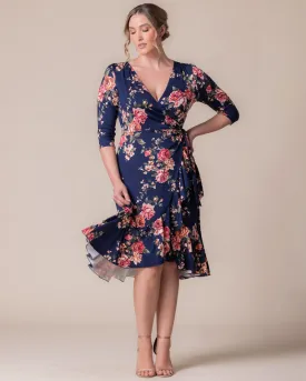 Flirty Flounce Wrap Dress