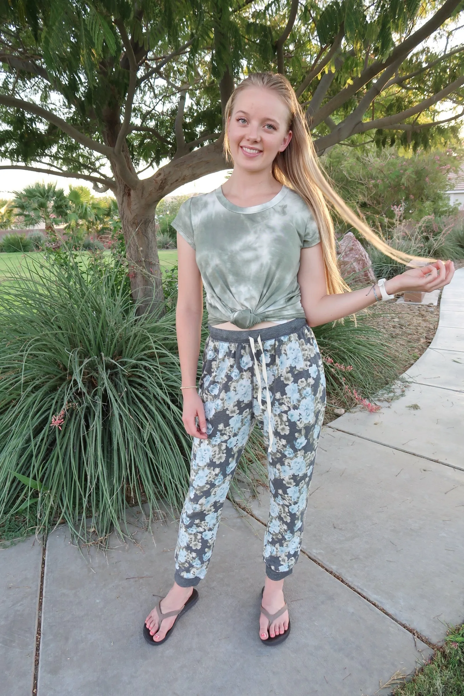 Floral Joggers